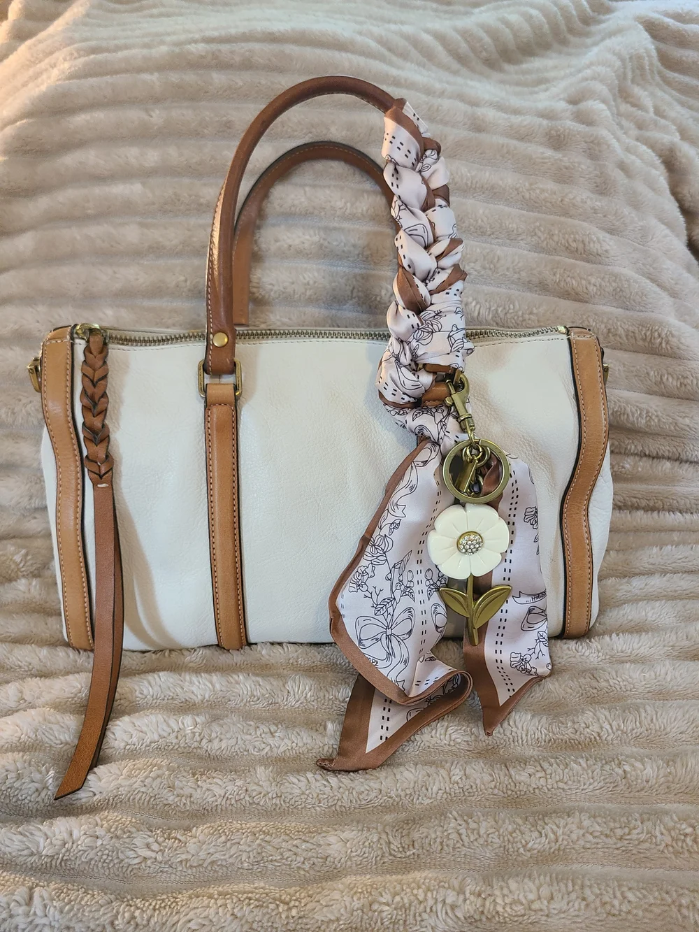 Fossil Kendall Satchel Bag Genuine Leather